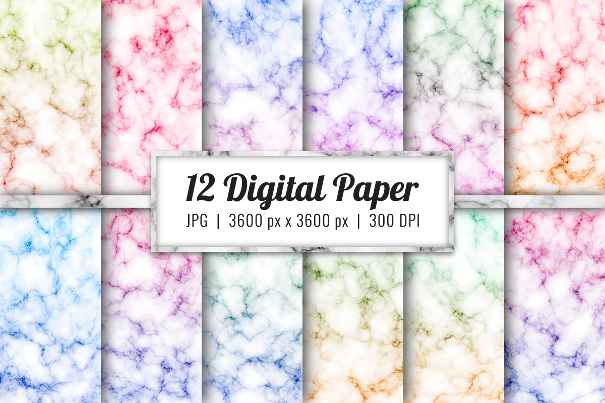 Digital Papers Marble Background Set12 Graphic by Craphist · Creative ...