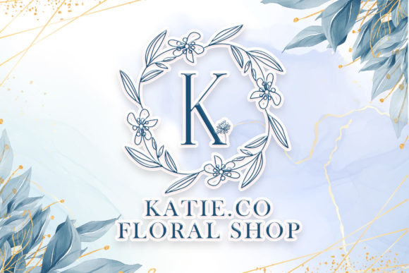 Floral Baby Monogram Font - Preview 1