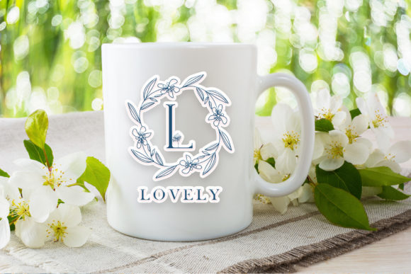 Floral Baby Monogram Font - Preview 2