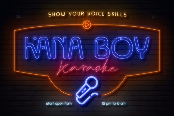 Front Light Font - Preview 3