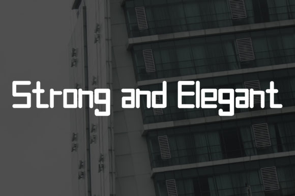 Heavy Modern Font PNG with transparent background - Preview 1