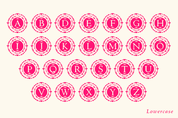 Love Arrow Monogram Font font preview - 4