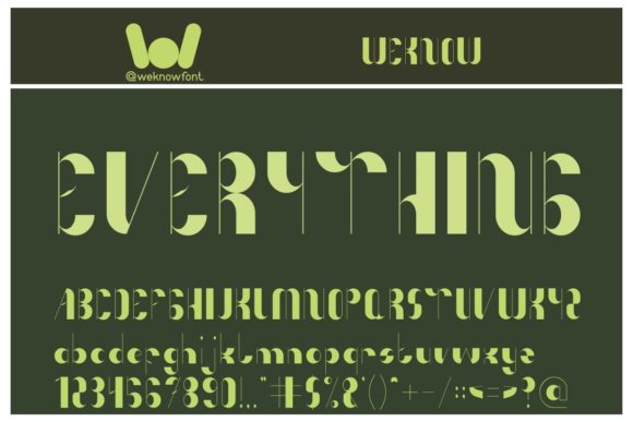 Anything Font - Preview 1