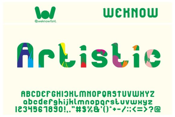 Artistic Font - Preview 1