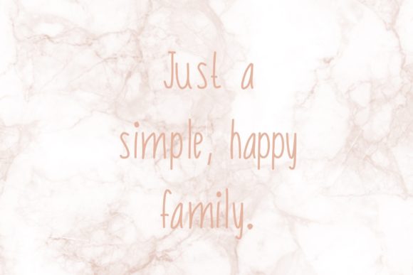 Happy Family Font - Preview 1