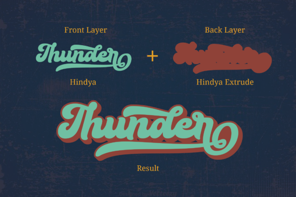 Hindya Font PNG with transparent background - Preview 1