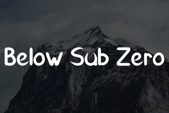 Ice Mountain Font PNG with transparent background - Preview 1
