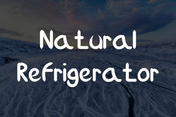 Ice Mountain Font PNG with transparent background - Preview 2