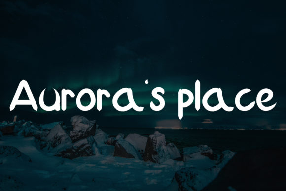 Ice Mountain Font PNG with transparent background - Preview 3