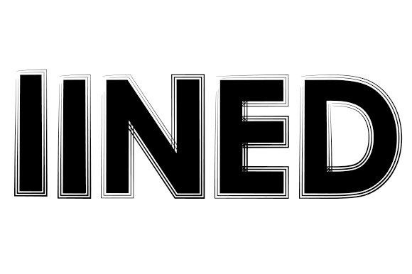 Lined Font PNG with transparent background - Preview 1