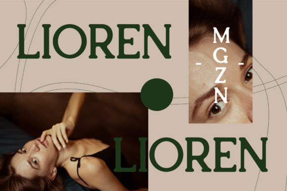 Lioren Font PNG with transparent background - Preview 1
