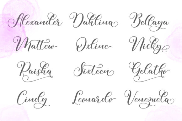 Mochalisa Font PNG with transparent background - Preview 4