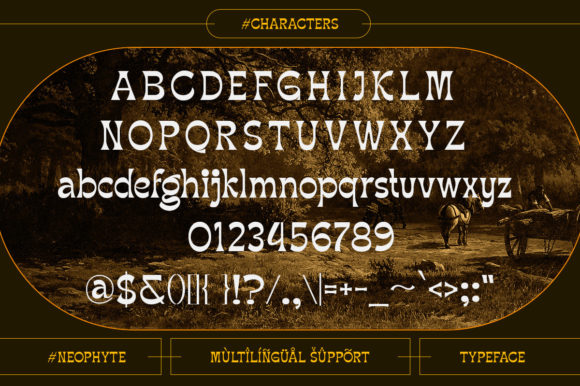 Neophyte Font PNG with transparent background - Preview 6