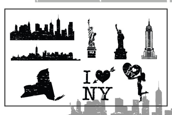 New York City Edition Font PNG with transparent background - Preview 3