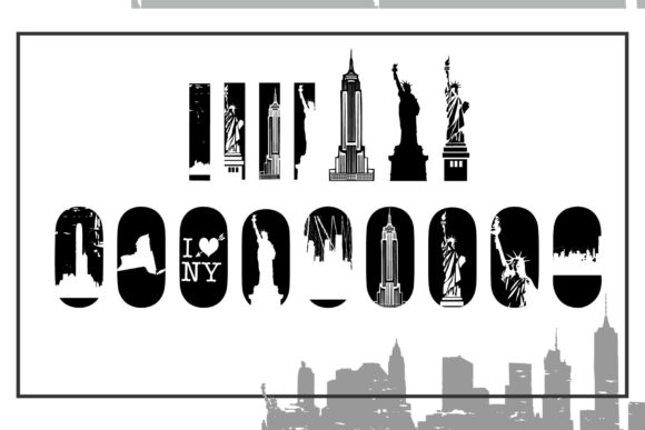 New York City Edition Font PNG with transparent background - Preview 4