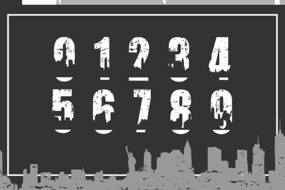 New York City Edition Font PNG with transparent background - Preview 6