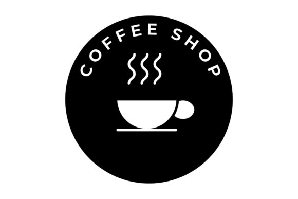 Coffee Cafe Logo Vintage Design Vector