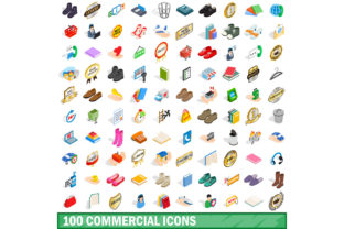 100 Commercial Icons Set Graphic by ylivdesign · Creative Fabrica