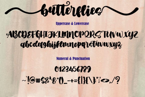 Butterflies Font - Preview 2