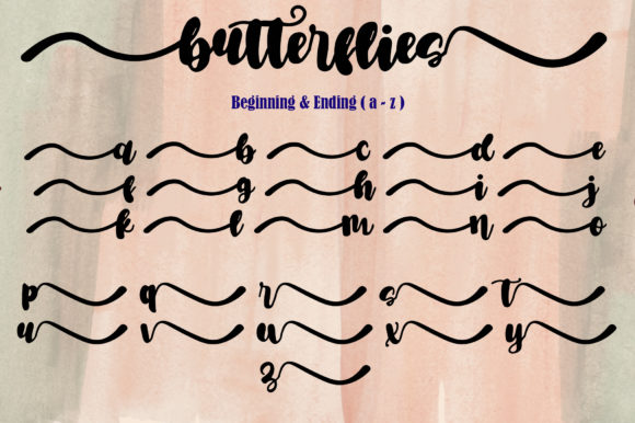 Butterflies Font - Preview 3