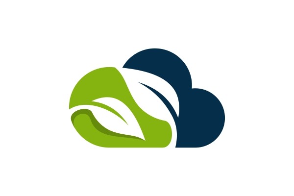 Cloud Nature Leaf Vector Logo Design Graphic by HardTeam · Creative Fabrica