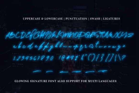 Dakota Magic! Glowing Font - Preview 3