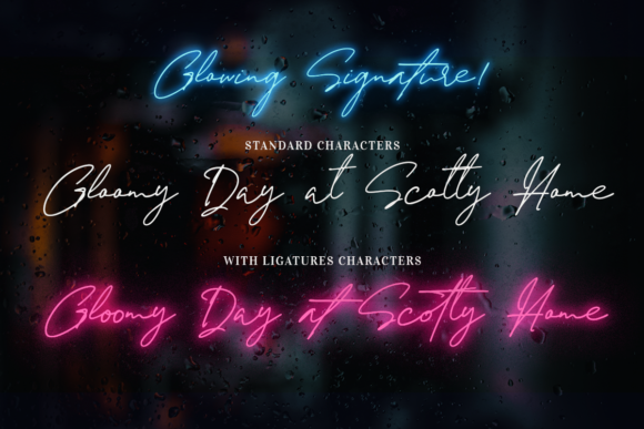 Dakota Magic! Glowing Font - Preview 5