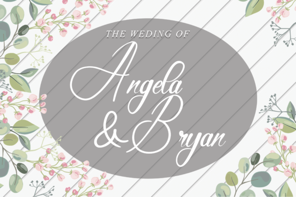 Elegant Wedding Font by erik studio