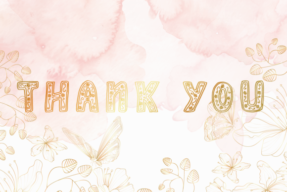 Flower Soon Font PNG with transparent background - Preview 3