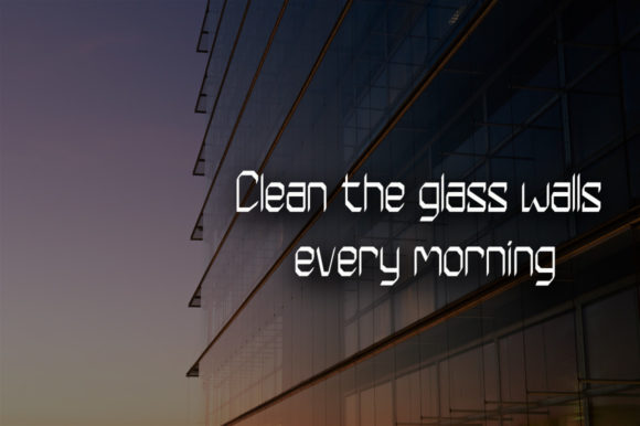 Glass Wall Font - Preview 1