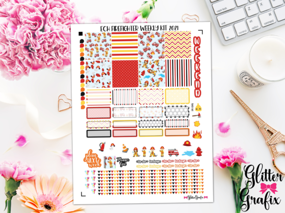 Horizontal Planner Stickers Printable