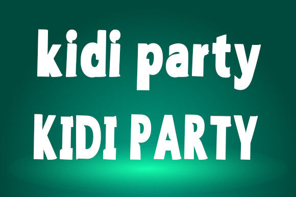Kidi Party Font PNG with transparent background - Preview 1