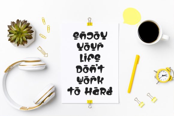 Life Hacks Font PNG with transparent background - Preview 4