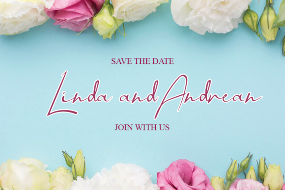 Orchid Heart Font PNG with transparent background - Preview 1