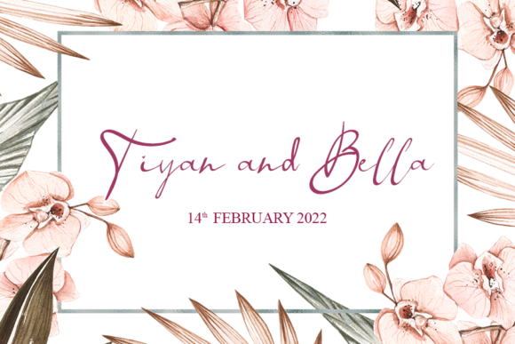 Orchid Heart Font PNG with transparent background - Preview 2