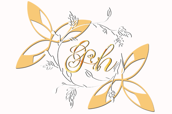 Plant Love Font PNG with transparent background - Preview 1