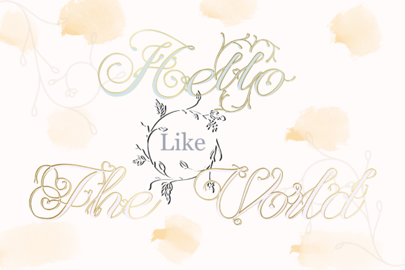 Plant Love Font PNG with transparent background - Preview 3