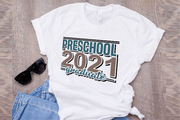 Preschool 2021 Graduate Graphic T-shirt Designs By RK Studio