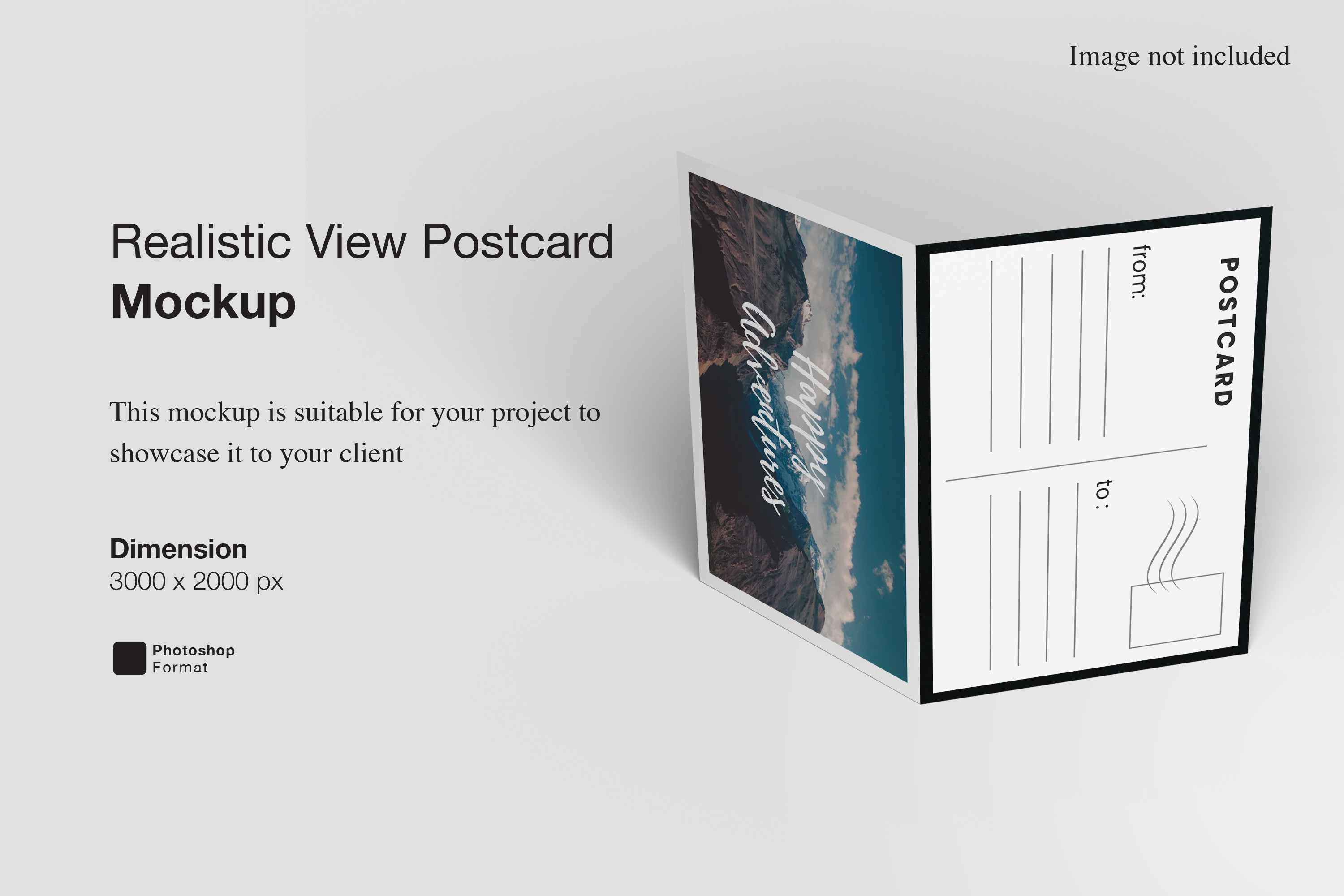 Realistic View Postcard Mockup Graphic by Ian Mikraz · Creative Fabrica