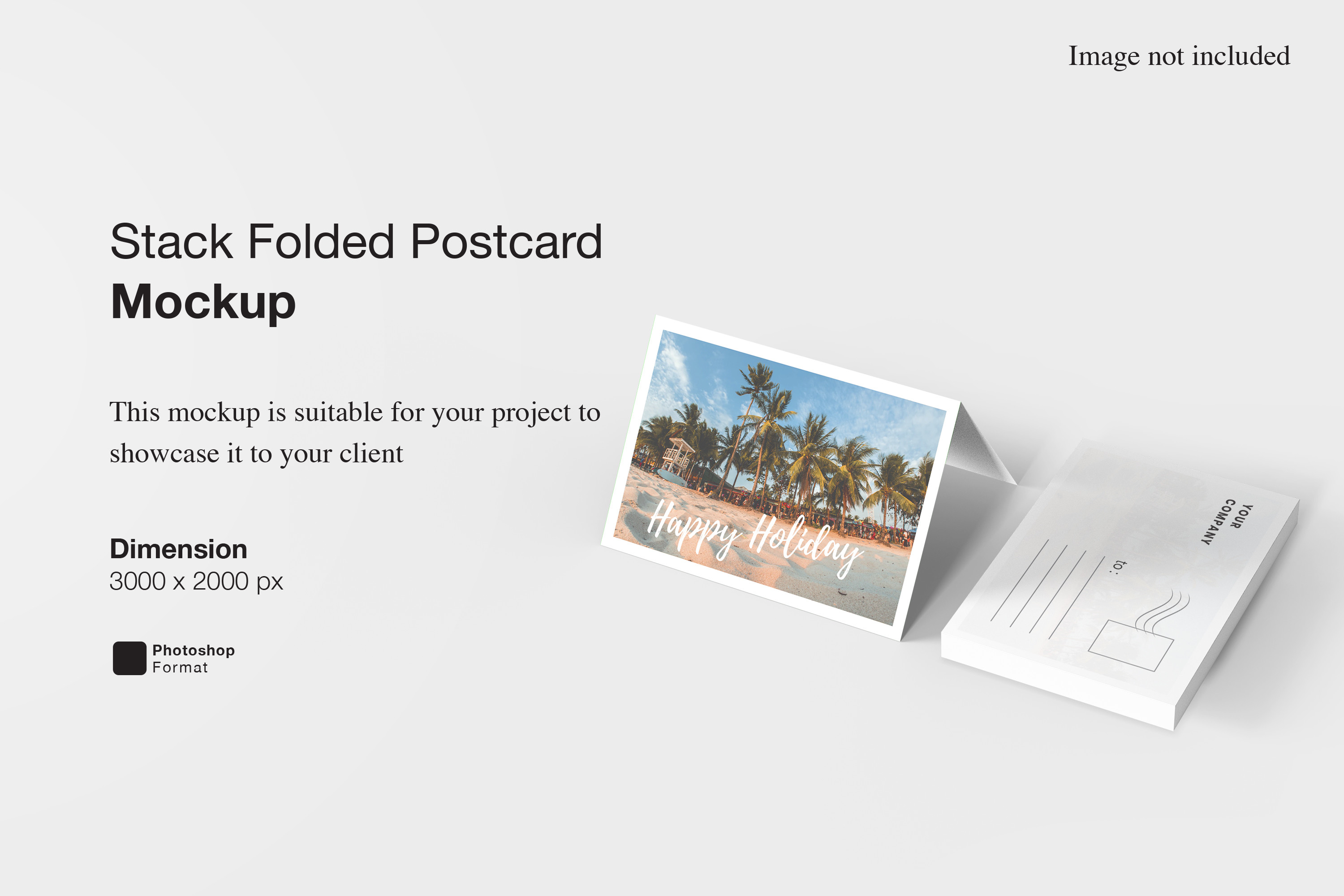Stack Folded Postcard Mockup Graphic by Ian Mikraz · Creative Fabrica