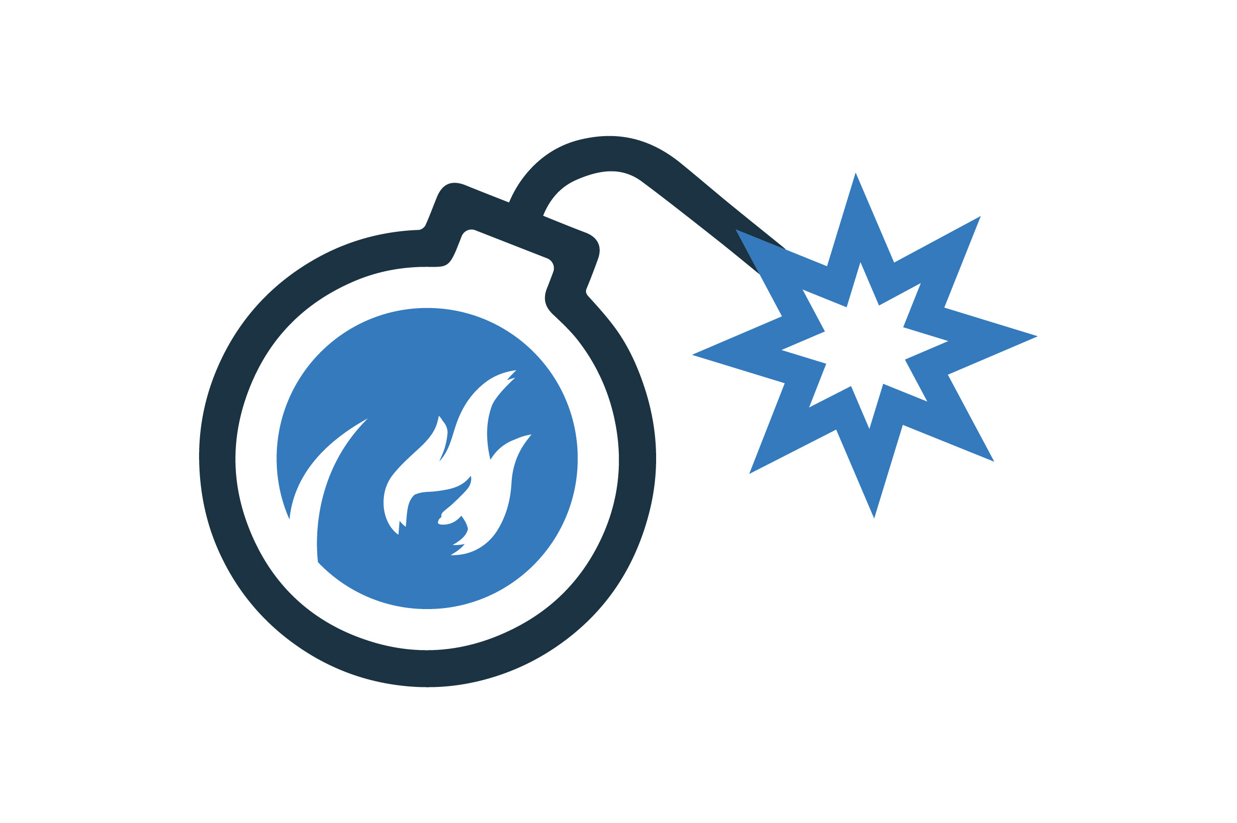 Exploding, Bomb Icon Graphic by hr-gold · Creative Fabrica