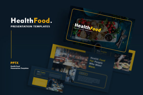 Preview of Health Food - Google Slides Template food presentation template