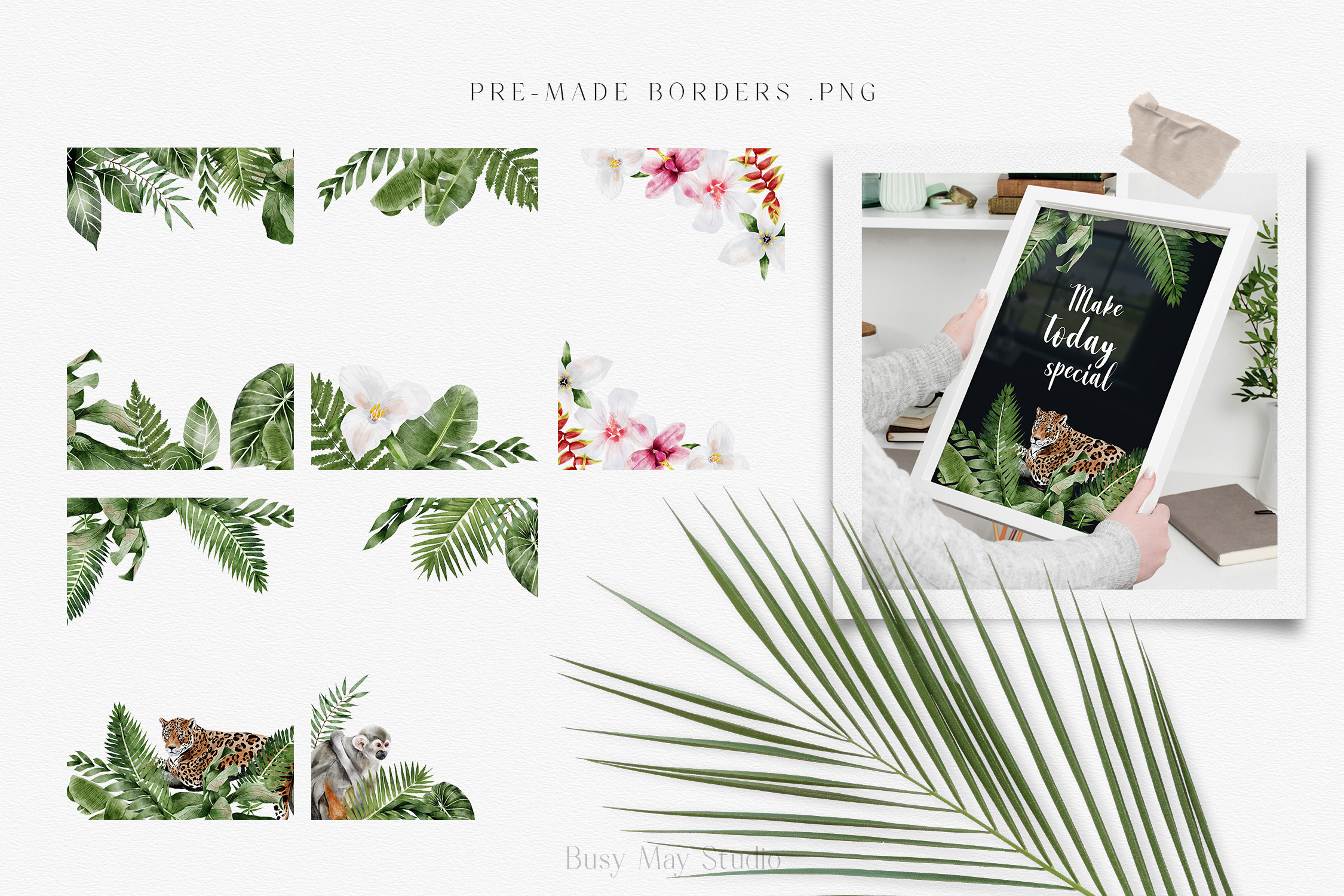 Modern Watercolor Rainforest Collection - photo 7