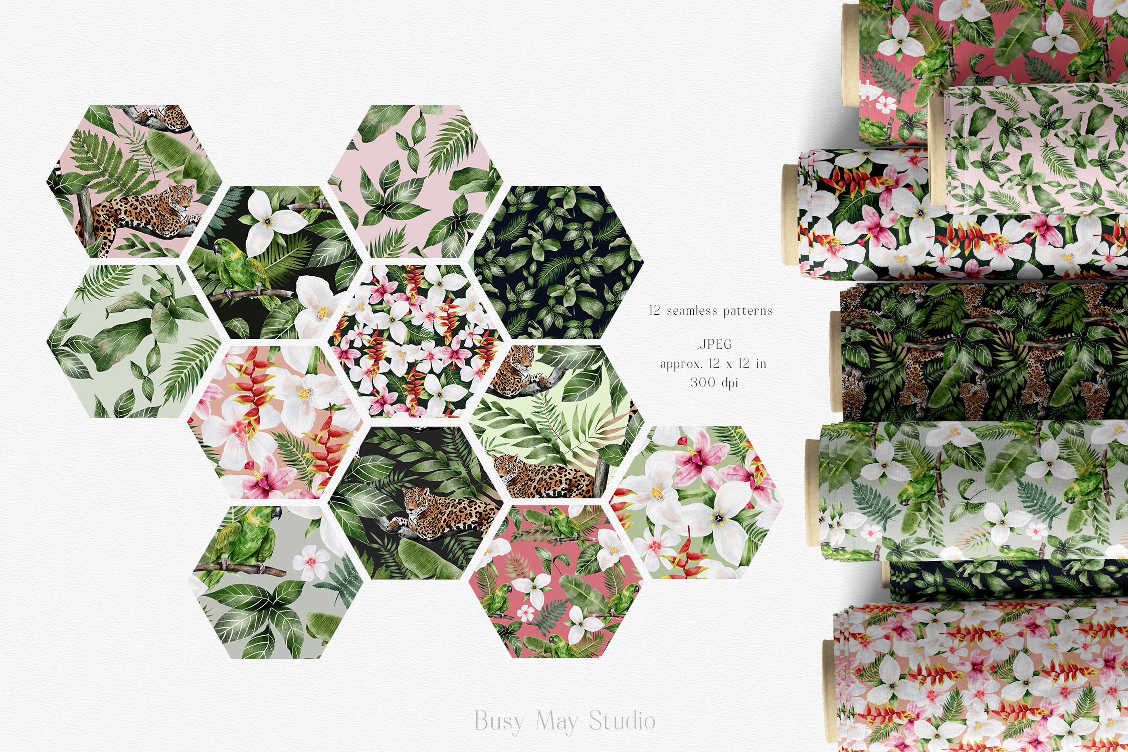 Modern Watercolor Rainforest Collection - photo 9