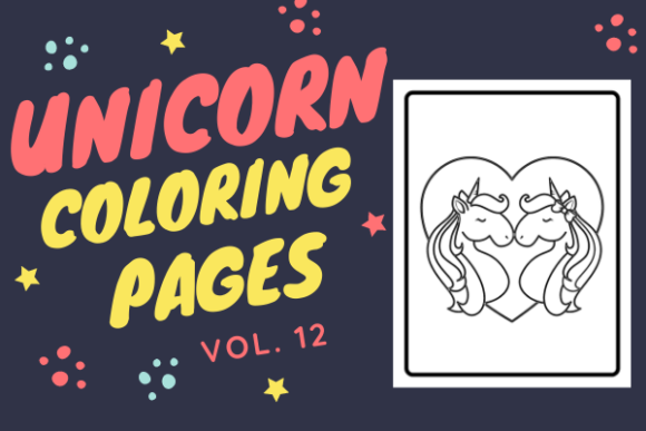 Unicorn Coloring Pages VOL 12 - KDP Graphic by JustColourIt · Creative ...