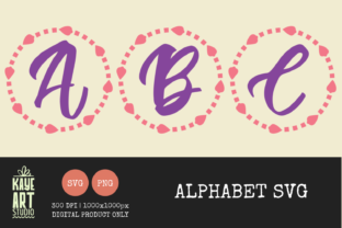 Alphabet SVG - Cute Monogram Letters Graphic by kayeartstudio ...