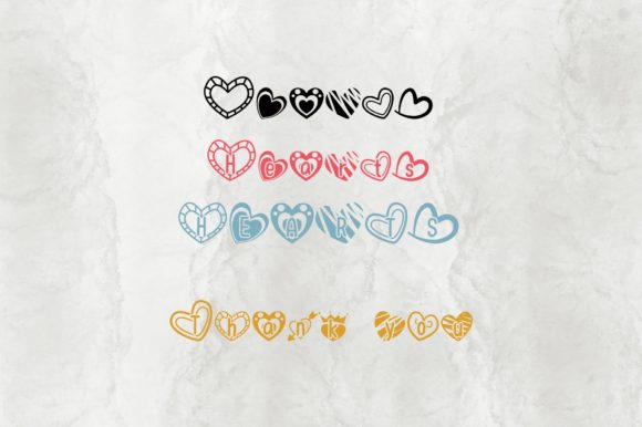 Hearts Font - Preview 6