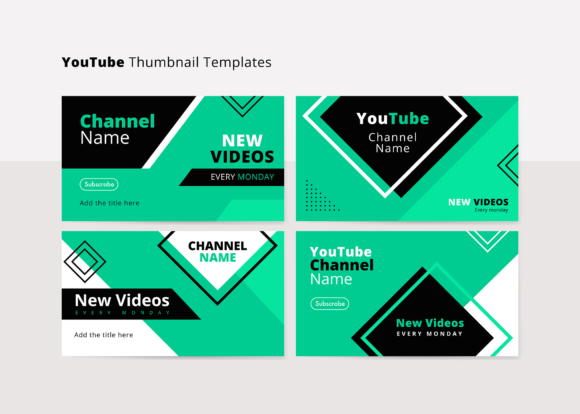 YouTube Thumbnail Templates-PSD, SVG, AI