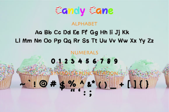 Candy Cane Font - Preview 1