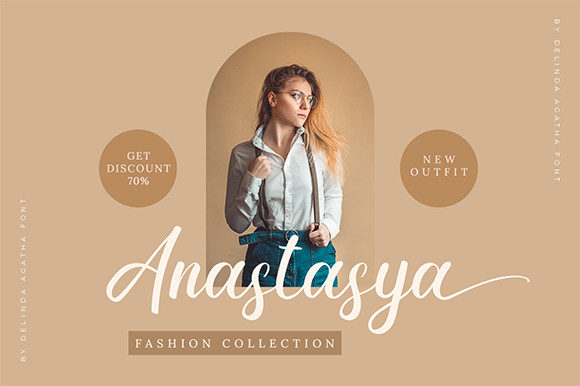 Delinda Agatha Font - Preview 1